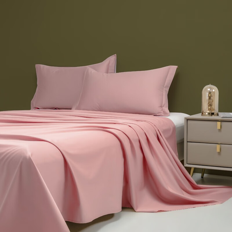 8米床定制 粉玉色 床单:245x250cm