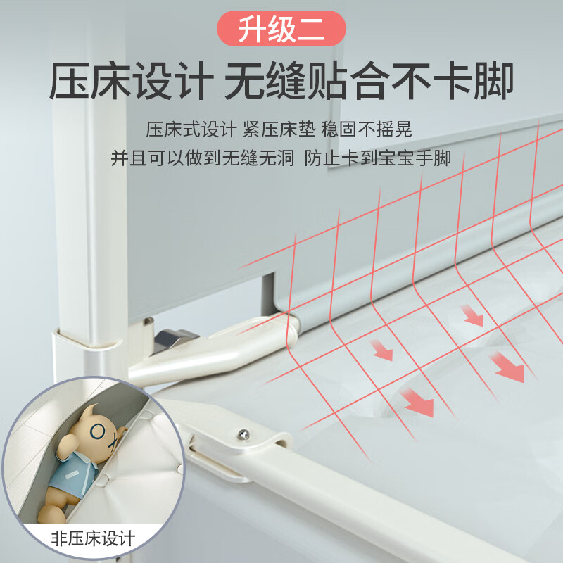 防护栏七彩博士中国床围栏真实测评质量优劣！优缺点大全？