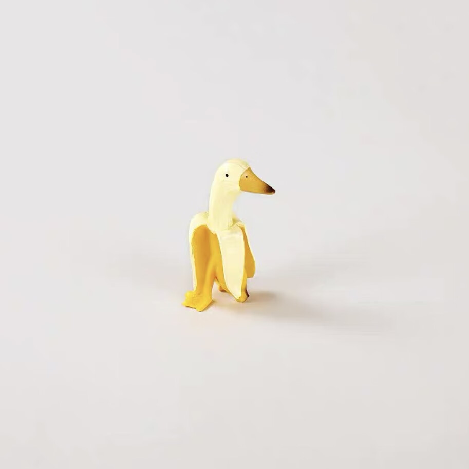 莫肖尔蕉个朋友鸭没事就焦个朋友鸭搞怪沙雕香蕉鸭桌面摆件生日毕业