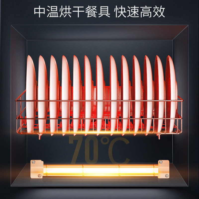 康宝（Canbo）消毒柜 家用 立式消毒碗柜大容量 商用碗筷餐具茶杯柜双门碗柜XDZ130-D1