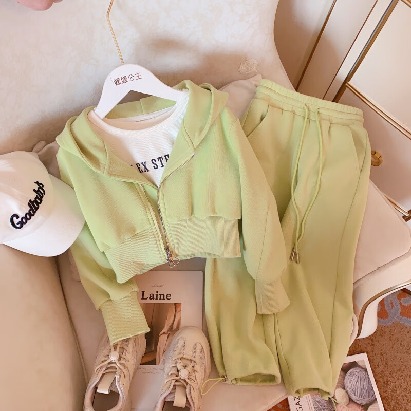 创京懿选女装套装大童小孩女孩衣服92岁女童2024春季新款中大童潮