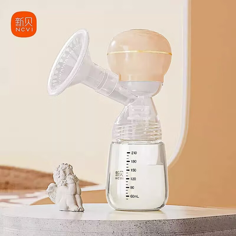 新贝电动吸奶器单边孕产妇产后大吸力硅胶挤集拔奶吸乳器静音充电 手持一体式(锂电可充电) 电动式