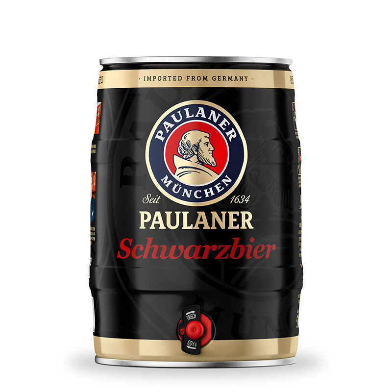 保拉纳(paulaner )大麦 黑啤酒 5l*1桶装 德国原装进口
