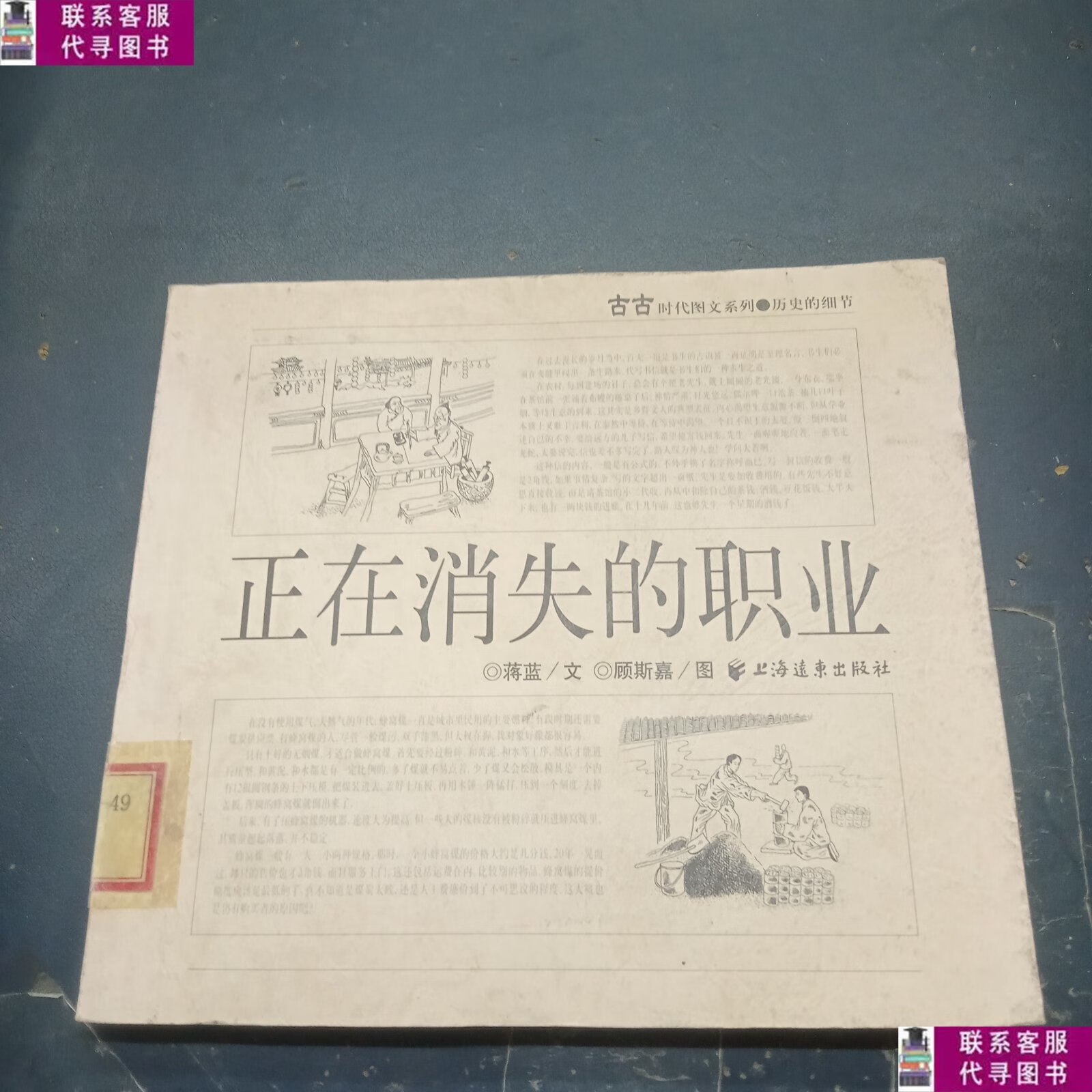 【二手9成新】正在消失的职业 /蒋蓝 上海远东出版社