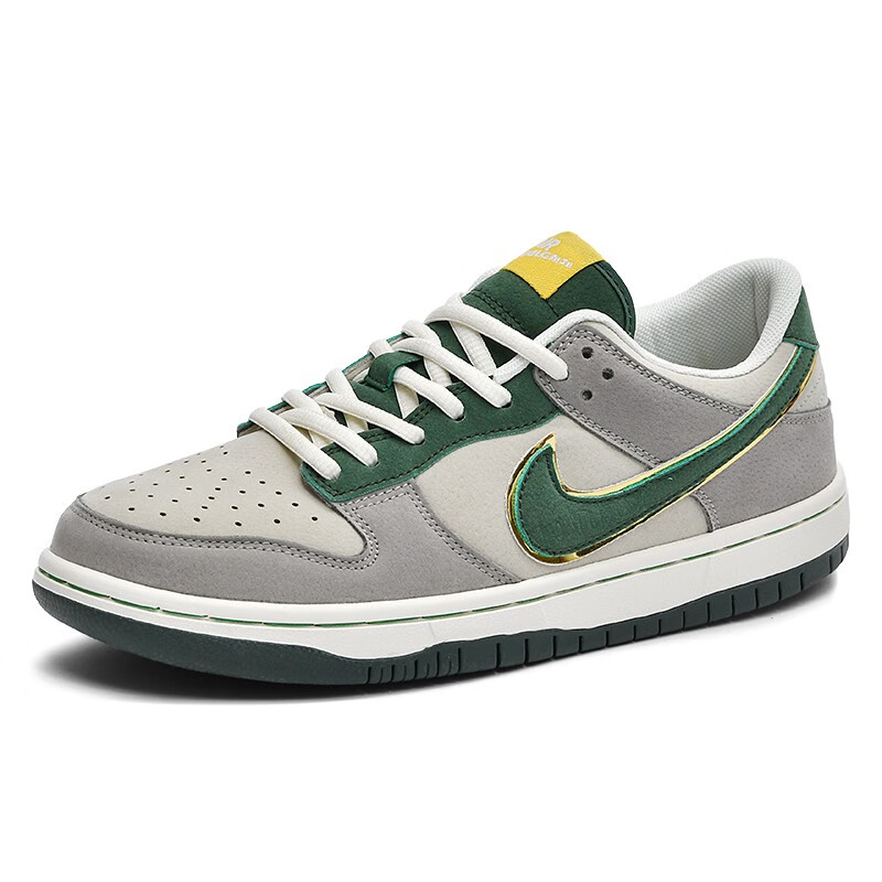 gioio男鞋dunk黑白熊猫鞋1低帮青苹果蒲田联名田1情侣鞋子男女款 灰