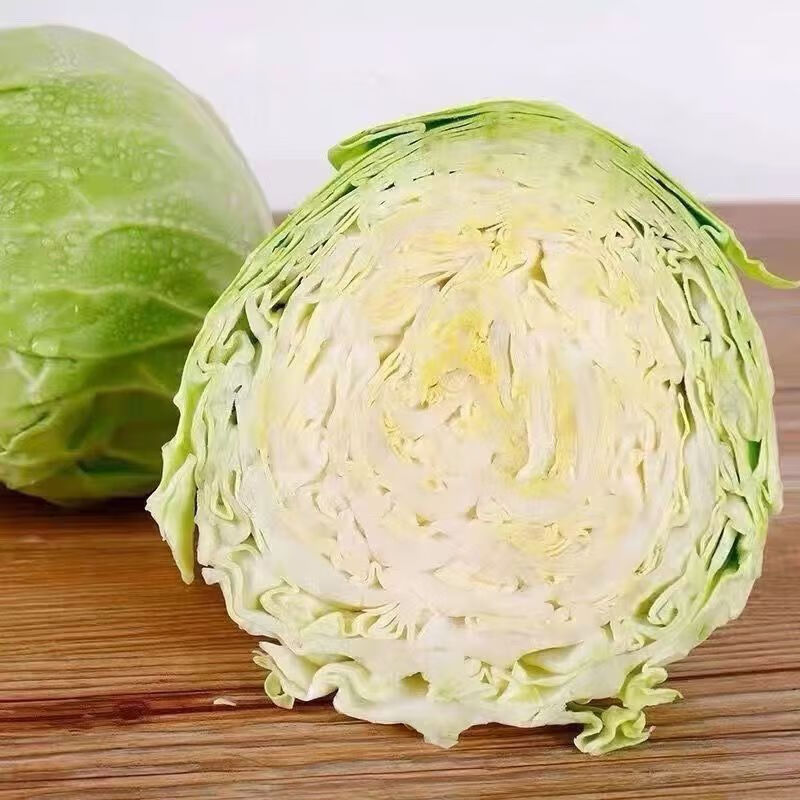 遇见悯农新鲜包菜卷心白菜蔬菜生鲜辣白菜原料产地直供整箱包邮 净重 45斤 包菜（卷心菜绿甘蓝）