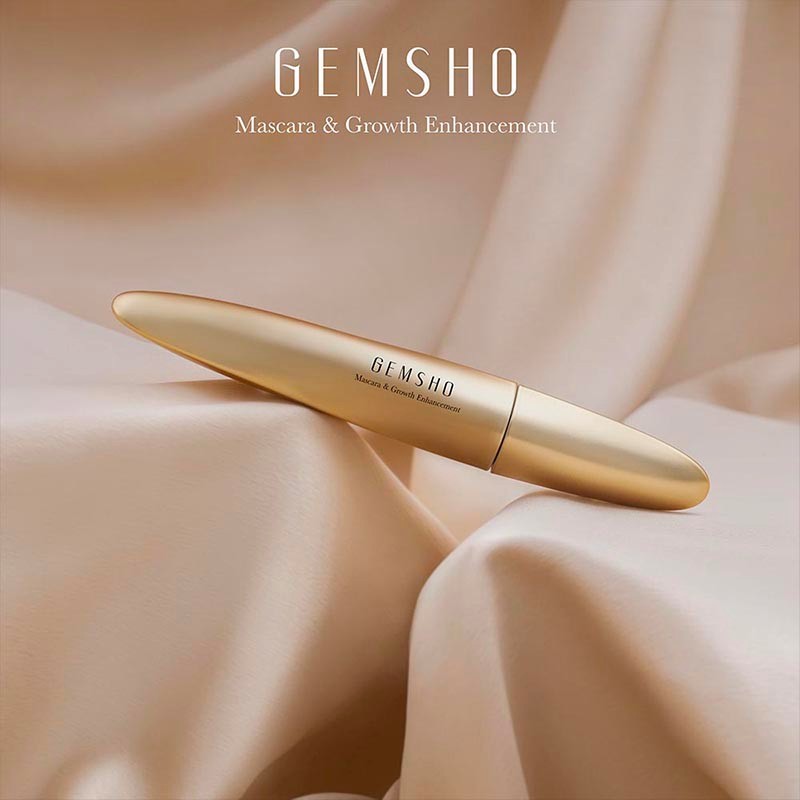 Gemsho睫美秀双效纤长睫毛膏卷翘浓密护根根分明仙子毛定型黑色 黑色 双效纤奢睫毛膏6g/支