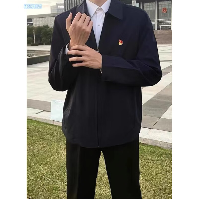 壹号凤厅局风夹克外套领导干部政商中老年爸爸厅局风夹克厅里厅气局
