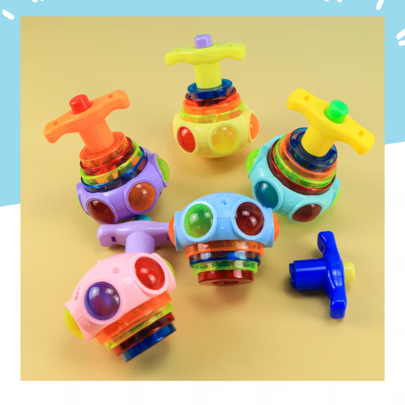 kankeirr灯光音乐陀螺玩具男孩解压玩具抖音同款东西网红玩具发光陀螺