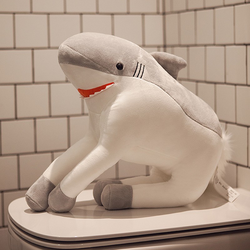 捉趣(zhuoqu)鲨叉玩偶公仔沙鲨雕瓜抱枕毛绒玩具女孩