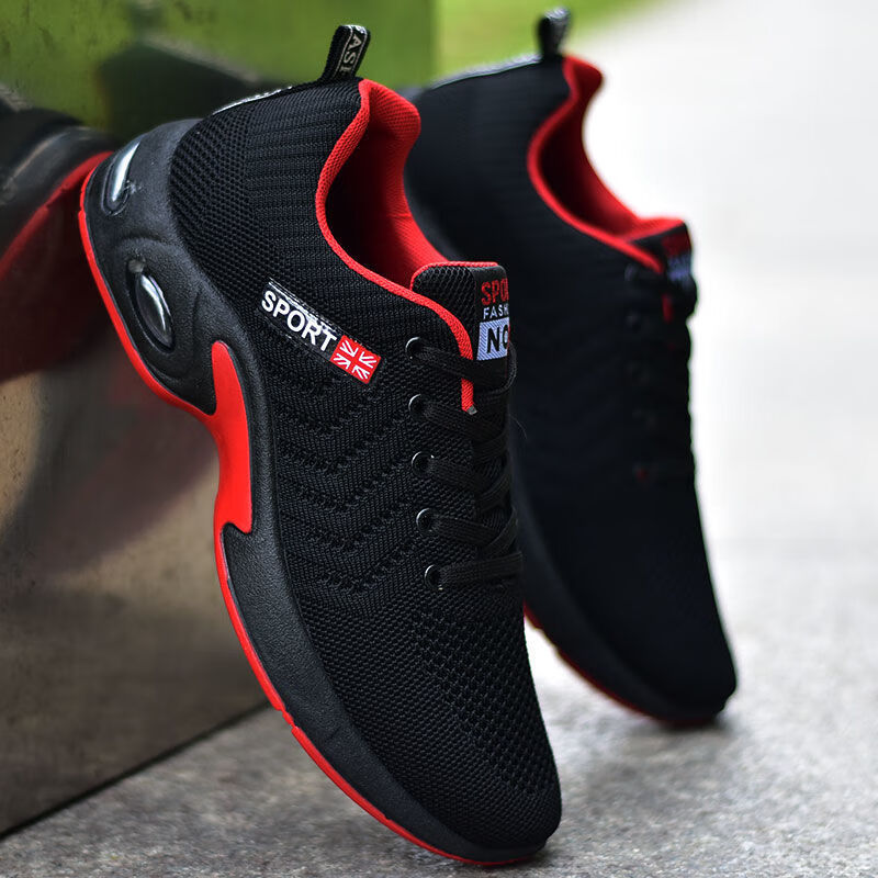 增高跑鞋男远动远动鞋冷天散步悠闲鞋波鞋秋季青年网面运动鞋潮流户外