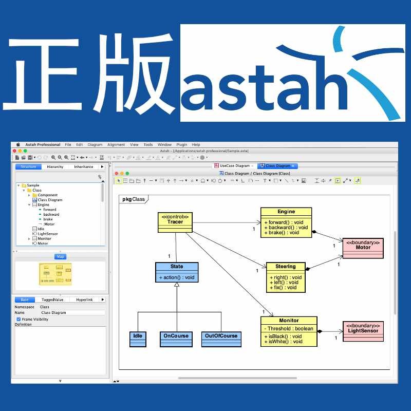 正版 astah professional uml建模工具 1用户终身授权不含发票