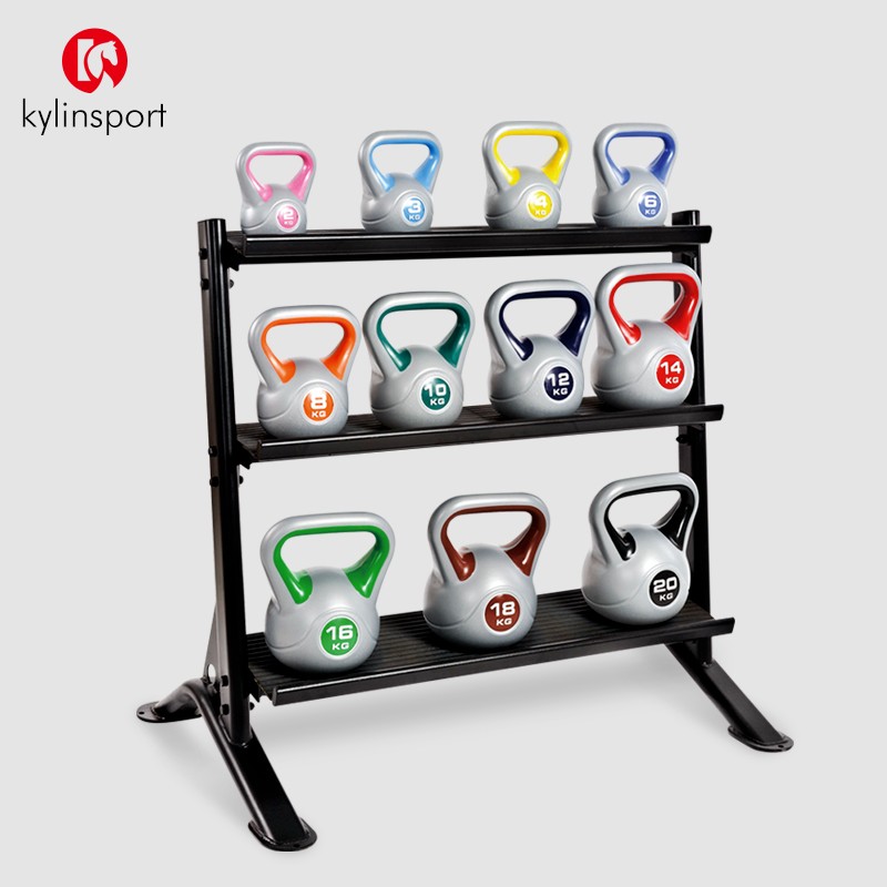 kylin 壶铃架 健身房提壶哑铃架  多层存贮设计 加厚钢板