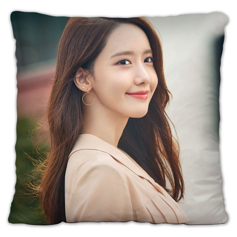 卡弗妮 少女时代林允儿周边照片抱枕双面印图定制靠垫自定义睡觉枕头