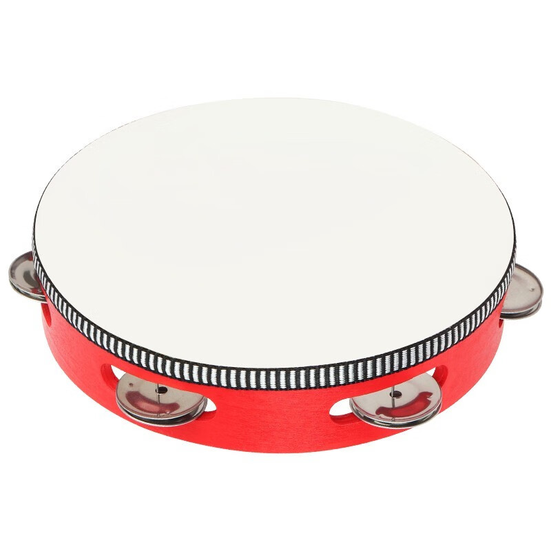 华诗孟儿童手摇铃鼓手拍鼓道具奥尔夫打击乐器幼儿园老师用手拍教学鼓