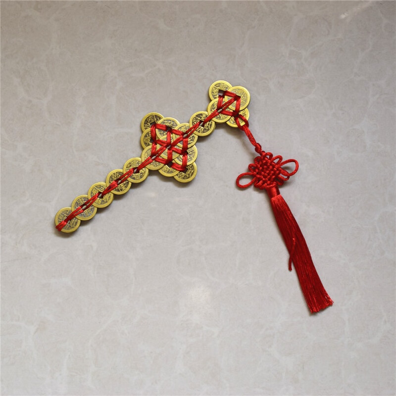 麟酷林正英铜钱剑法器茅山道士五帝钱宝剑金钱剑影视道具家居铜钱挂件