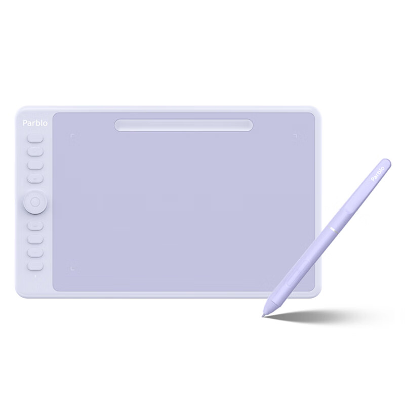 ParbloIntangbo小紫板数位板绘画板 手绘板电脑绘画网课手写字板 学生入门绘画 【标准版】S星耀黑+磨砂膜+收纳包送VIP课程