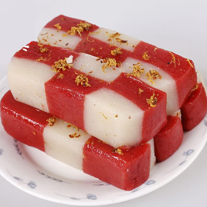 虎钢馋苏州美食特产蜜糕桂花糕葑门观前街传统糕点点心糕团年货 桂花