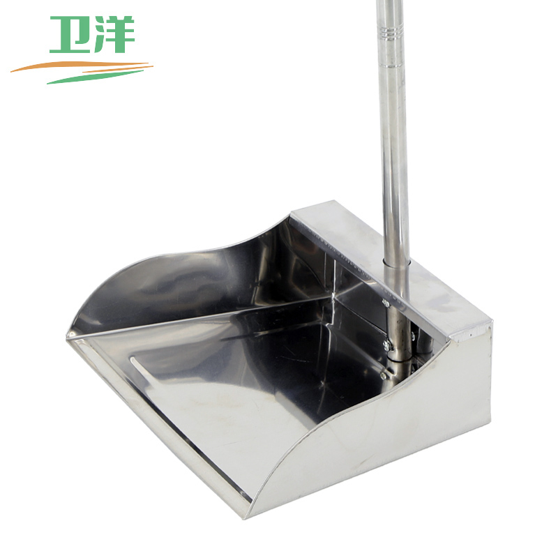 卫洋wy-1019 不锈钢簸箕单个箕畚箕铲子撮子加厚铁畚斗物业厨房酒店