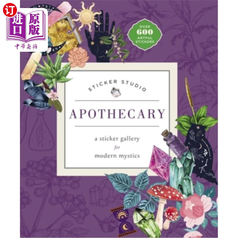 海外直订sticker studio: apothecary: a sticker gallery for modern