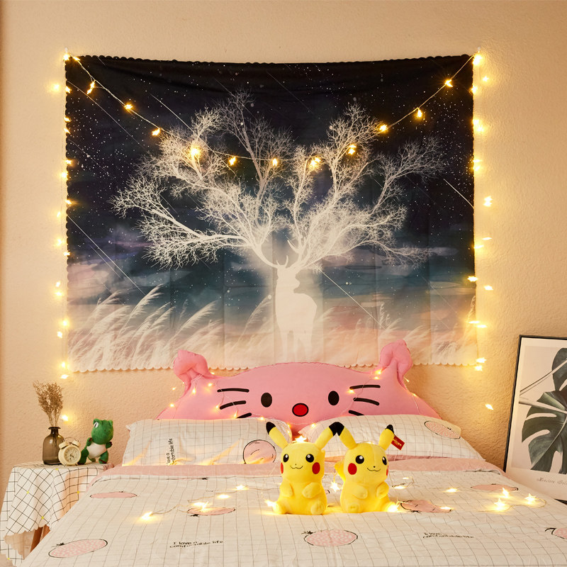 2022新款背景布ins挂布墙上抖音 背景布ins挂布宿舍床头网红背景墙