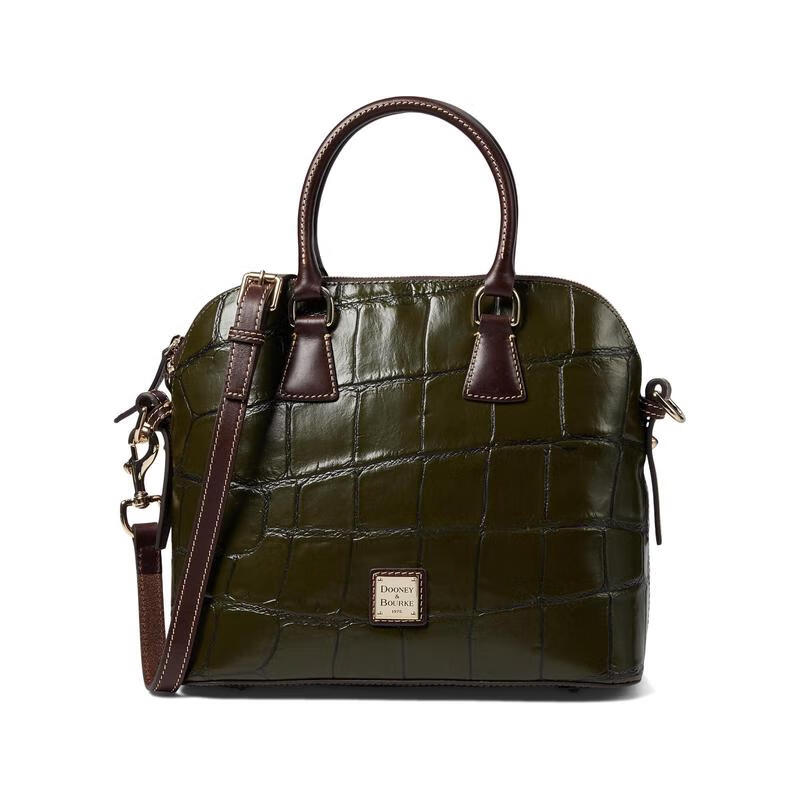 dooney & bourke 女士包包 denison ii 系列 圆顶挎包徽标图案时尚