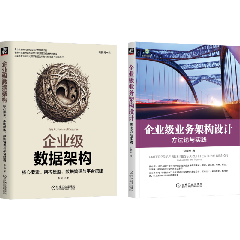 企业级数据架构+企业级业务架构设计 方法与实践 付晓岩+平安科技出品 套装共2册