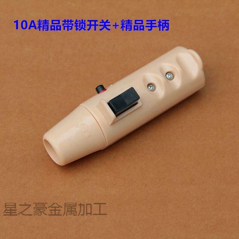 钻技400型材切割机配件三相无齿锯台锯开关把手把柄手把 单个 普通