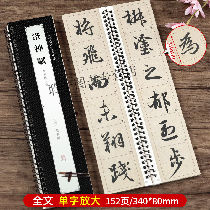元赵孟頫洛神赋 全文单字放大版 名家碑帖