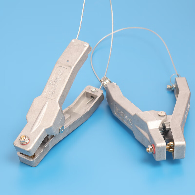 山头林村加油站静电夹子跨接地线接地钳装置防爆报警器除静电接地夹