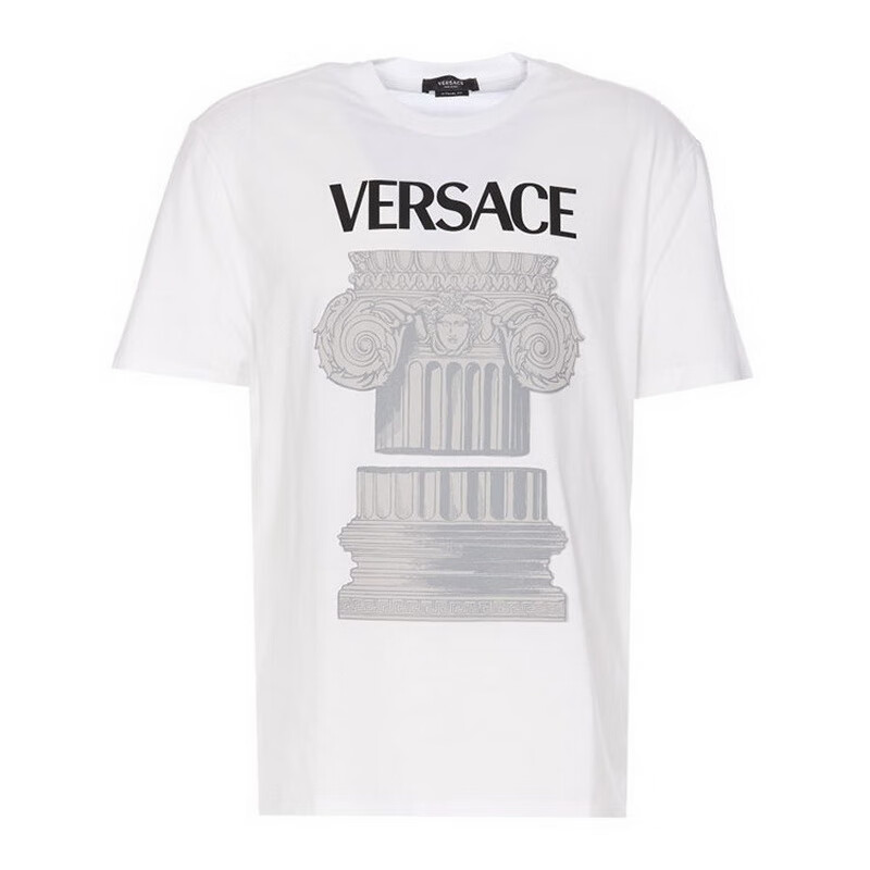 范思哲(versace) 范思哲男t恤百搭 男性 短袖t恤/10102291a07 白色 1