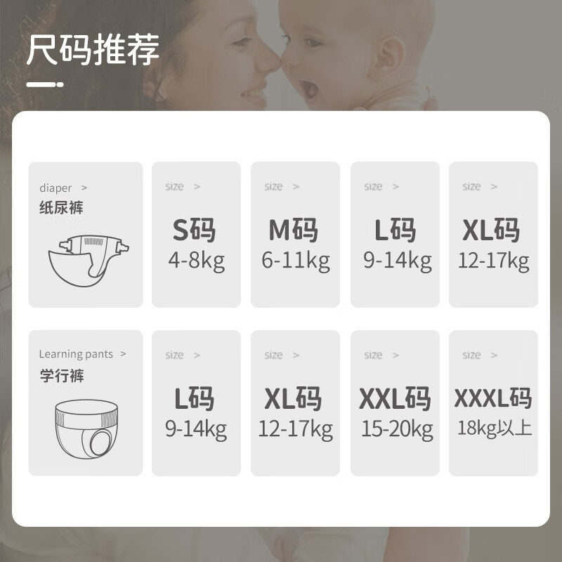 吉氏薄越【夏日轻薄透气】拉拉裤XXL48(15kg以上) 男女宝锁水干爽尿裤