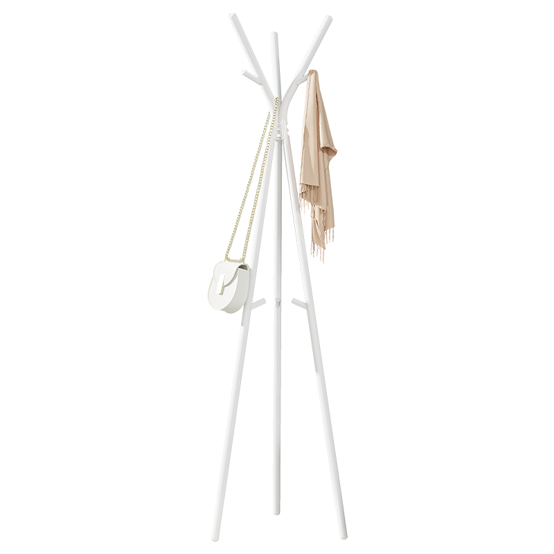 溢彩年华 衣帽架落地欧式卧室挂衣服架创意鹿角金属立式衣架简易转角挂包架 YCC5583-WH