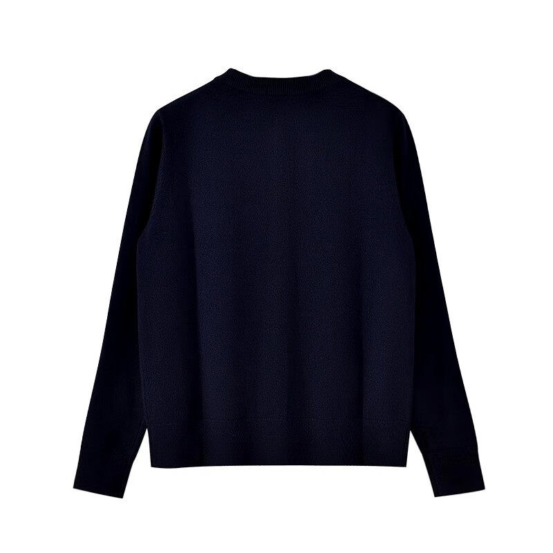 保罗·彼得专柜同款 女士时尚舒适休闲居家百搭长袖针织衫开衫 MFDC34670 藏青 XL (170) 120-130斤