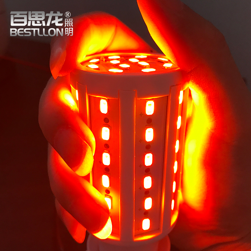 2022新款灭蚊灯泡橘红色led灯泡驱蚊小夜灯防蚊灯卧室桔红彩色家用