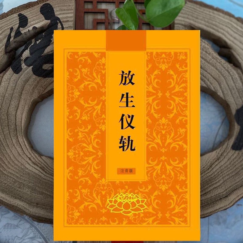放生仪轨注音版读本简体拼音大字读诵本 【简装放生仪轨】