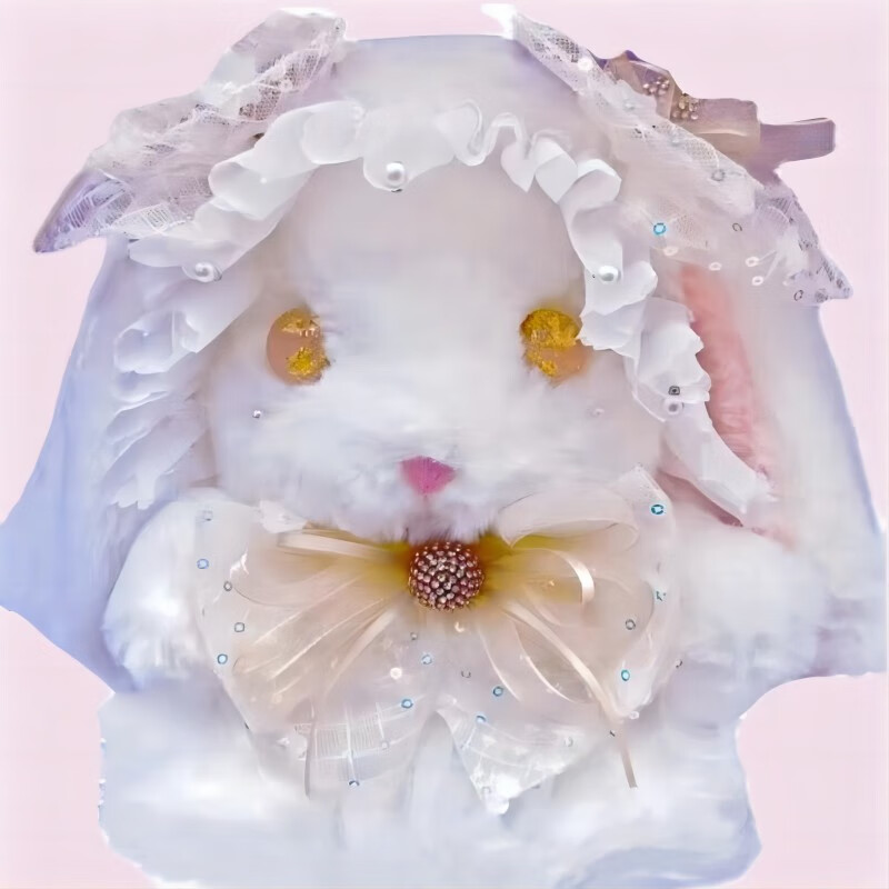 非常宝贝洛丽塔兔子公仔Lolita小兔香味毛绒玩具红颜兔女生礼物 浅黄色 25cm