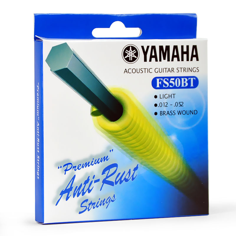 雅马哈（YAMAHA）FS50BT原装民谣吉他弦FG830原厂琴弦印尼S10古典吉它弦套装6根 民谣弦【FS50BT】+l礼包