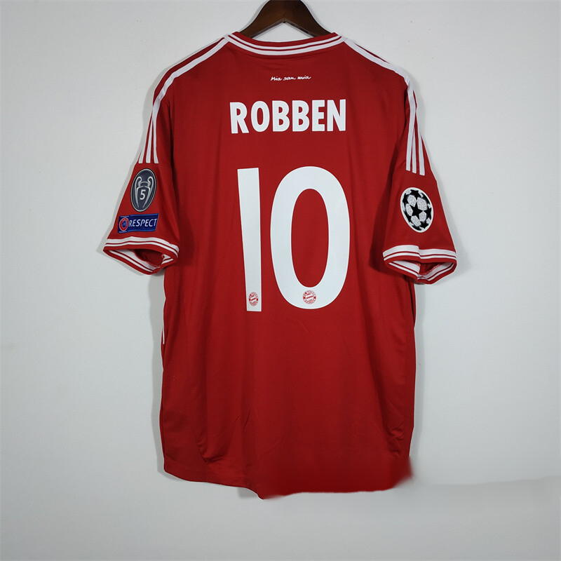 13-14欧冠决赛拜仁主场长袖10号罗本穆勒施魏因斯泰格球衣 不印号无