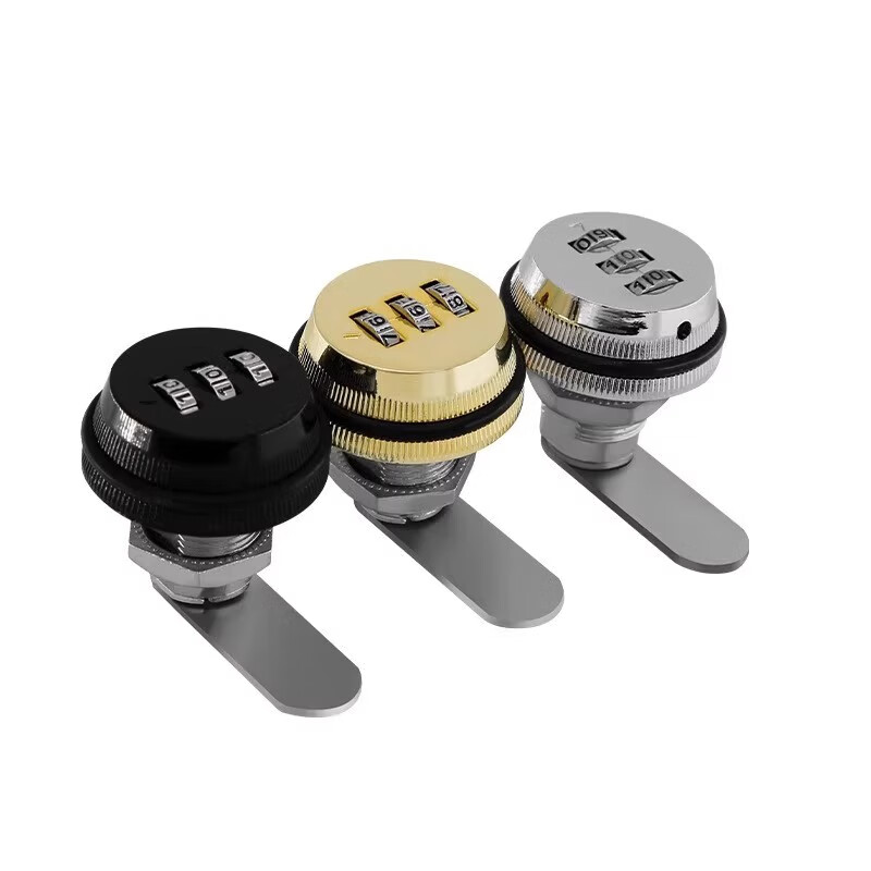 雅鼎帝机械密码锁防盗锁抽屉锁衣橱柜锁文件柜锁数字密码轮锁柜门锁盒锁 红古30MM/单门【18到24MM板厚】