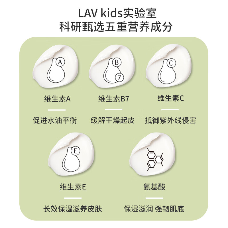 LAVKIDS爱梨时光儿童面霜秋冬季保湿滋润 男女孩宝宝防干裂修复护肤面霜 【老款包装】儿童保湿面霜50ml