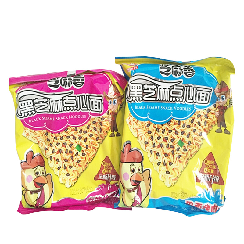 斯美特(smt) 方便面黑芝麻点心面45g*31袋干脆面袋装整箱 麻辣鸡翅味
