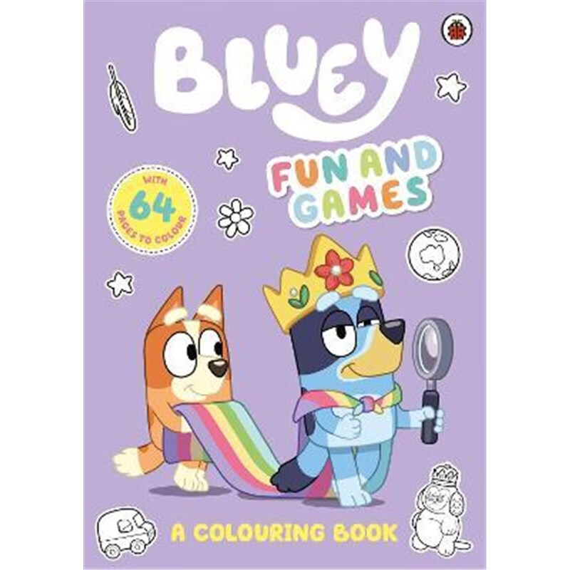 预订bluey: fun and games: a colouring book:official colouring