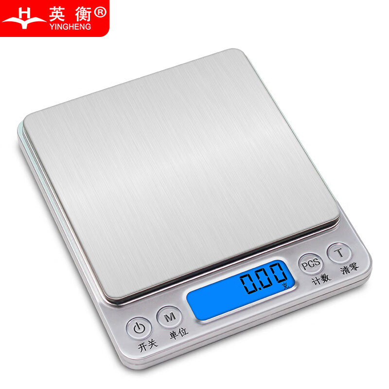 英衡工業(yè)用稱重電子秤電子稱珠寶秤小臺秤配料中藥秤天平克重秤微型電子秤500g0.01g