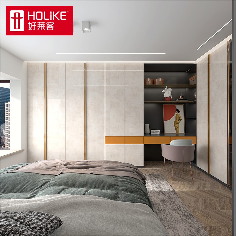 好莱客 定制衣柜 整体大衣柜超高掩门玻璃门衣帽间衣橱卧室储物家具