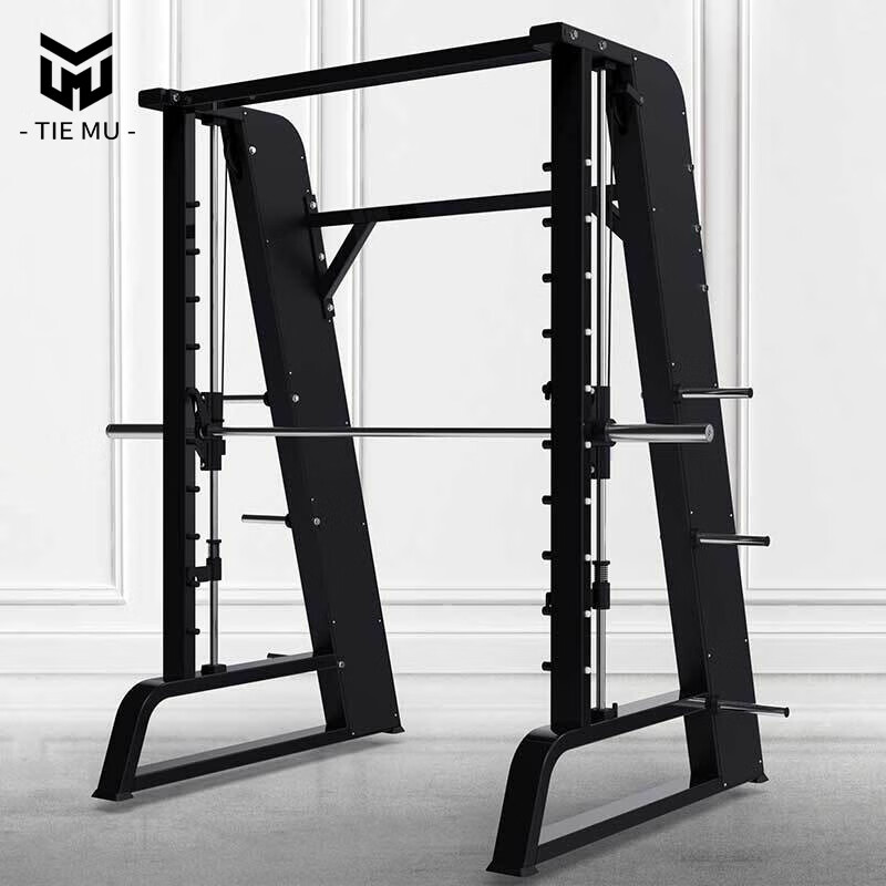 铁穆 综合训练器多功能杠铃龙门架卧推深蹲架家用举重床史密斯机健身