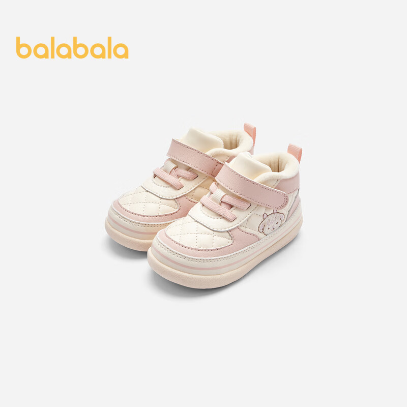 巴拉巴拉学步鞋婴儿鞋加绒女童鞋秋冬新鞋子