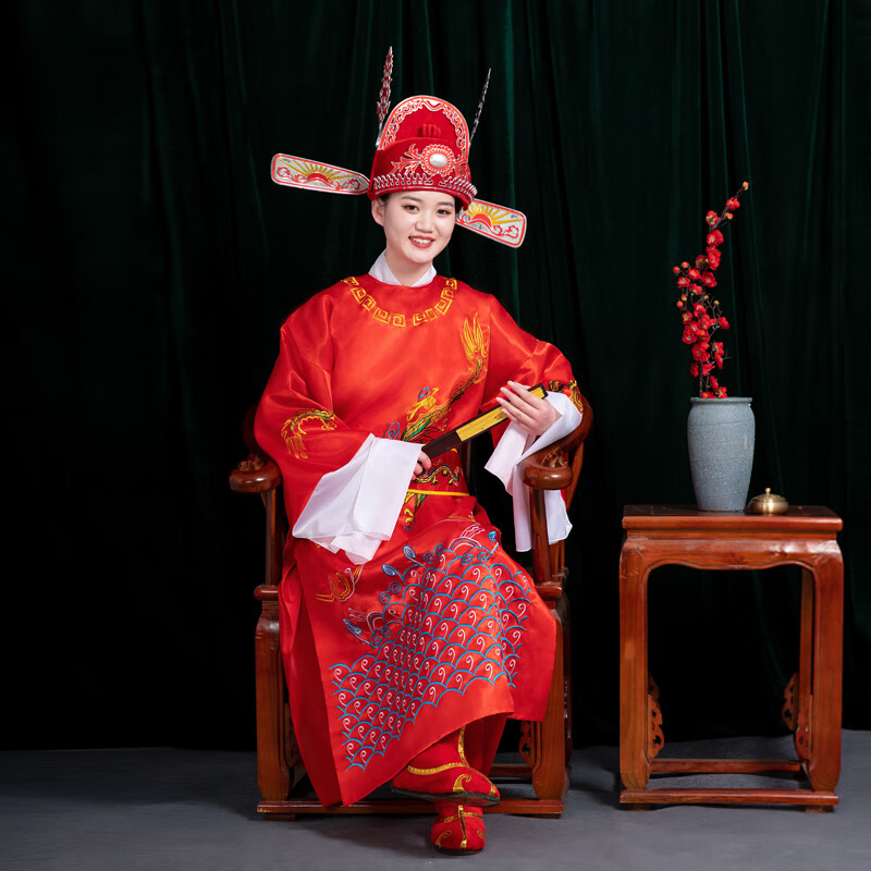 蔻玥古代状元服装男女驸马中状元装演出服装新郎金榜提名高考中状元