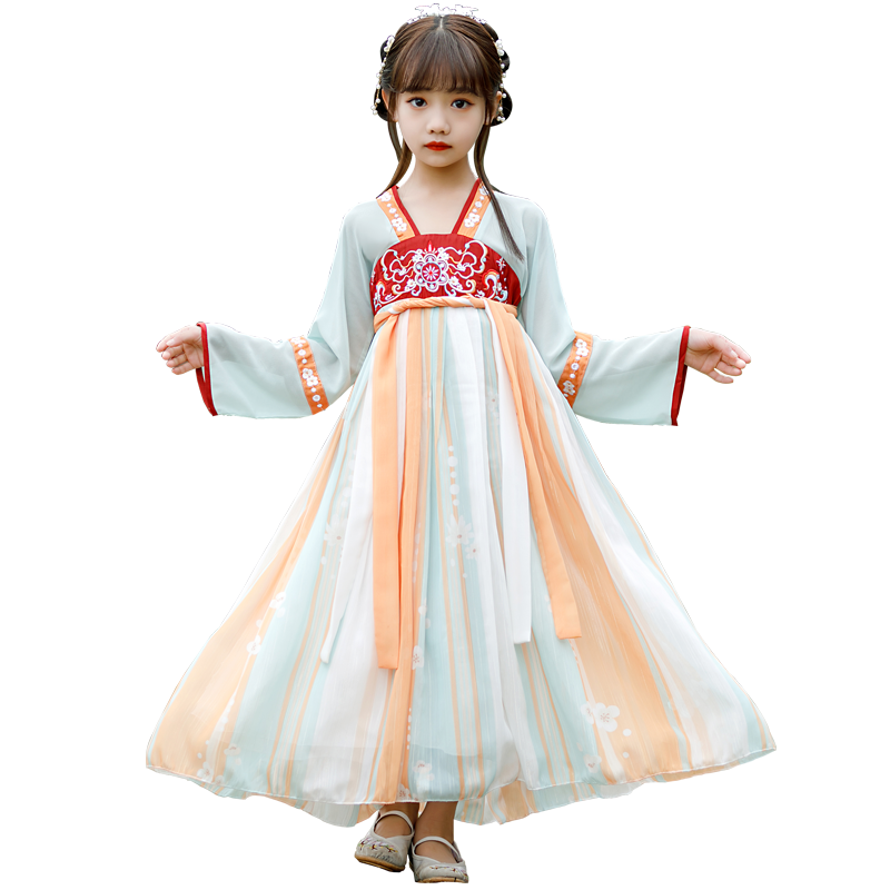 欧育儿童汉服女童秋装连衣裙B1514花月瑶130:价格走势、评测推荐和购买建议