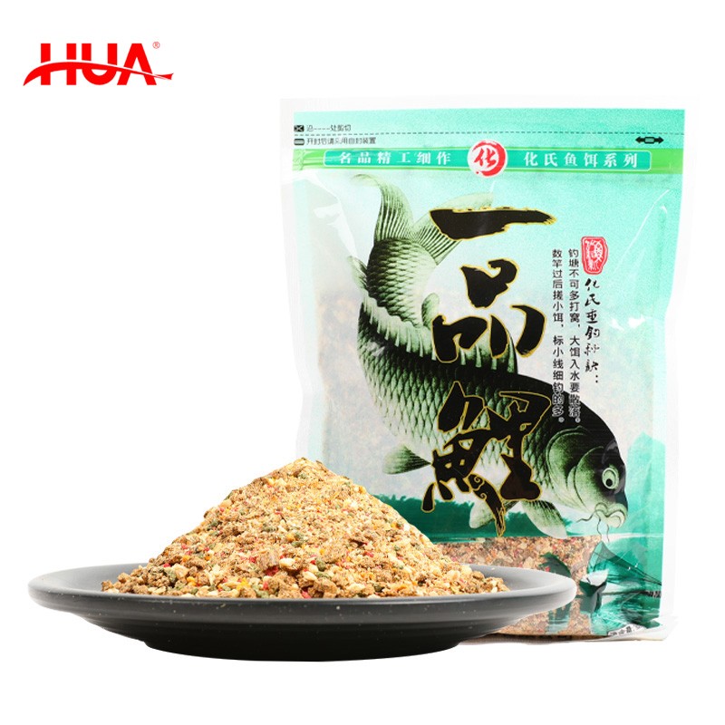 化氏一品鲤化绍新鱼饵鱼食钓饵野钓黑坑湖库鲫鱼鲤鱼经典钓饵配方饵料